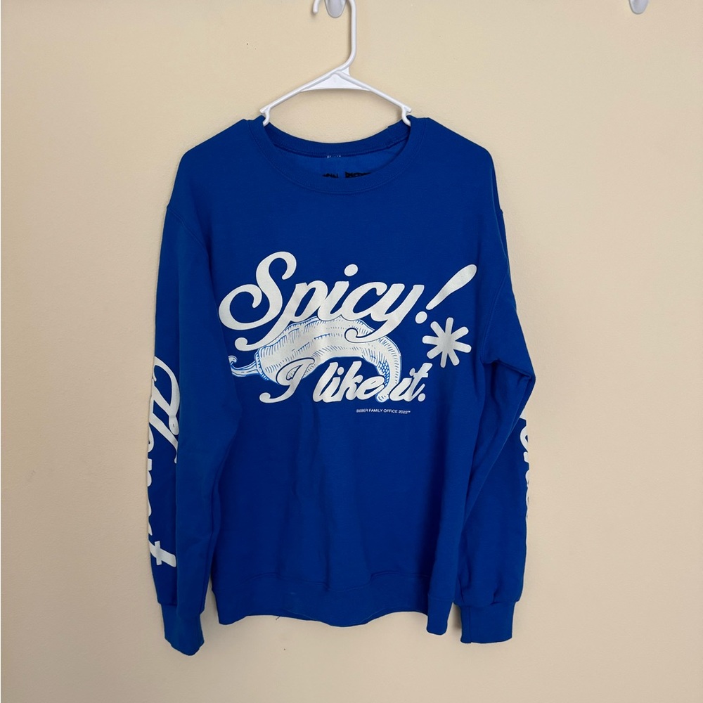 Justin Bieber Spicy I Like It Crewneck